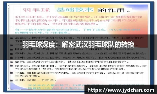 羽毛球深度：解密武汉羽毛球队的转换